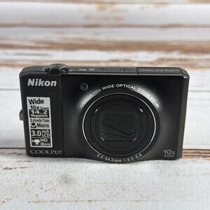 Nikon COOLPIX S8000 14.2MP Black – 10x Zoom HDMI Camera Parts/Repair